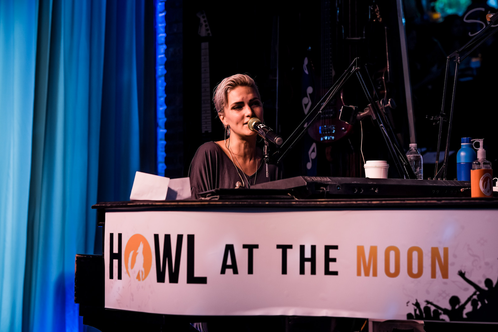 Piano on stage