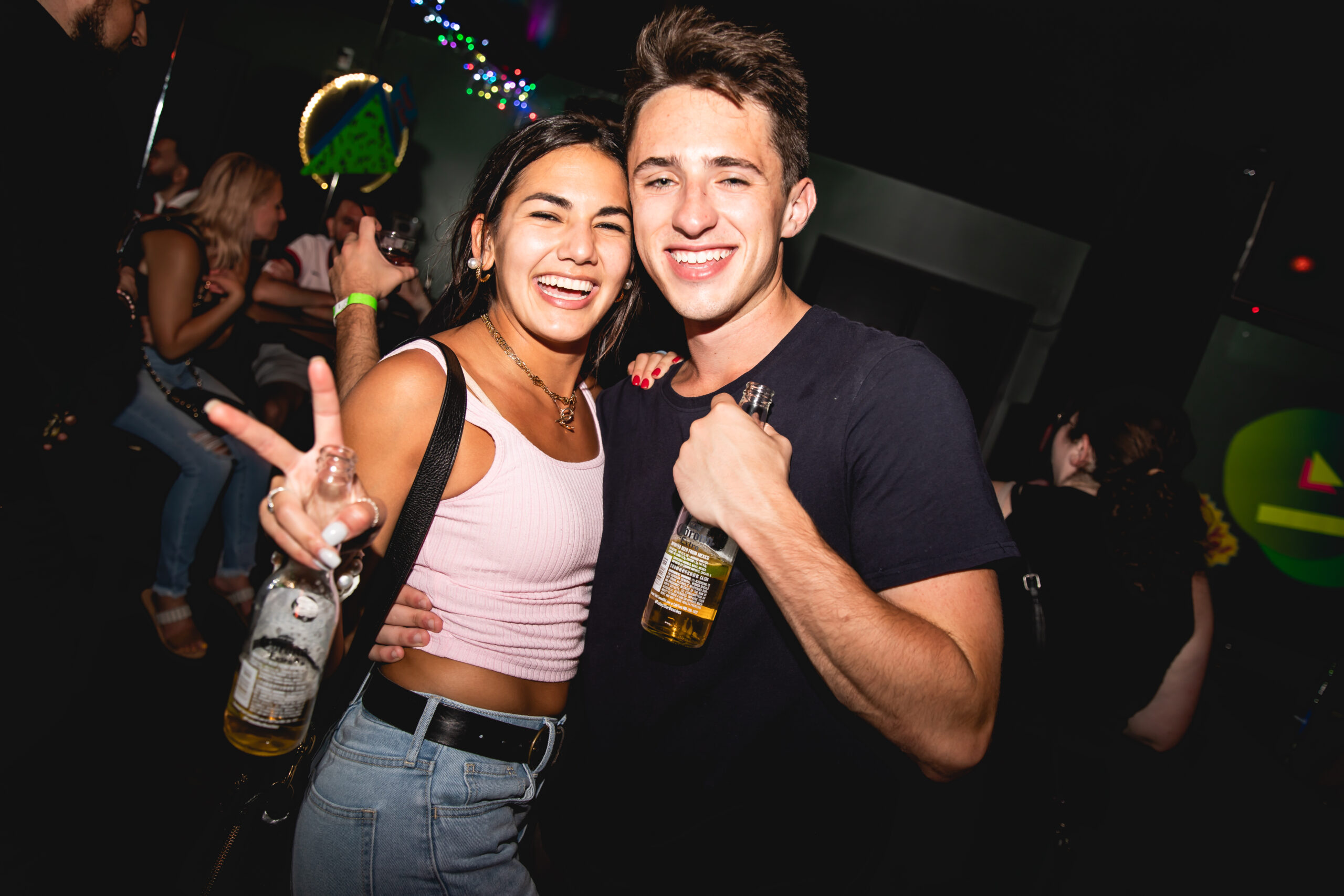 Couple posing for a photo