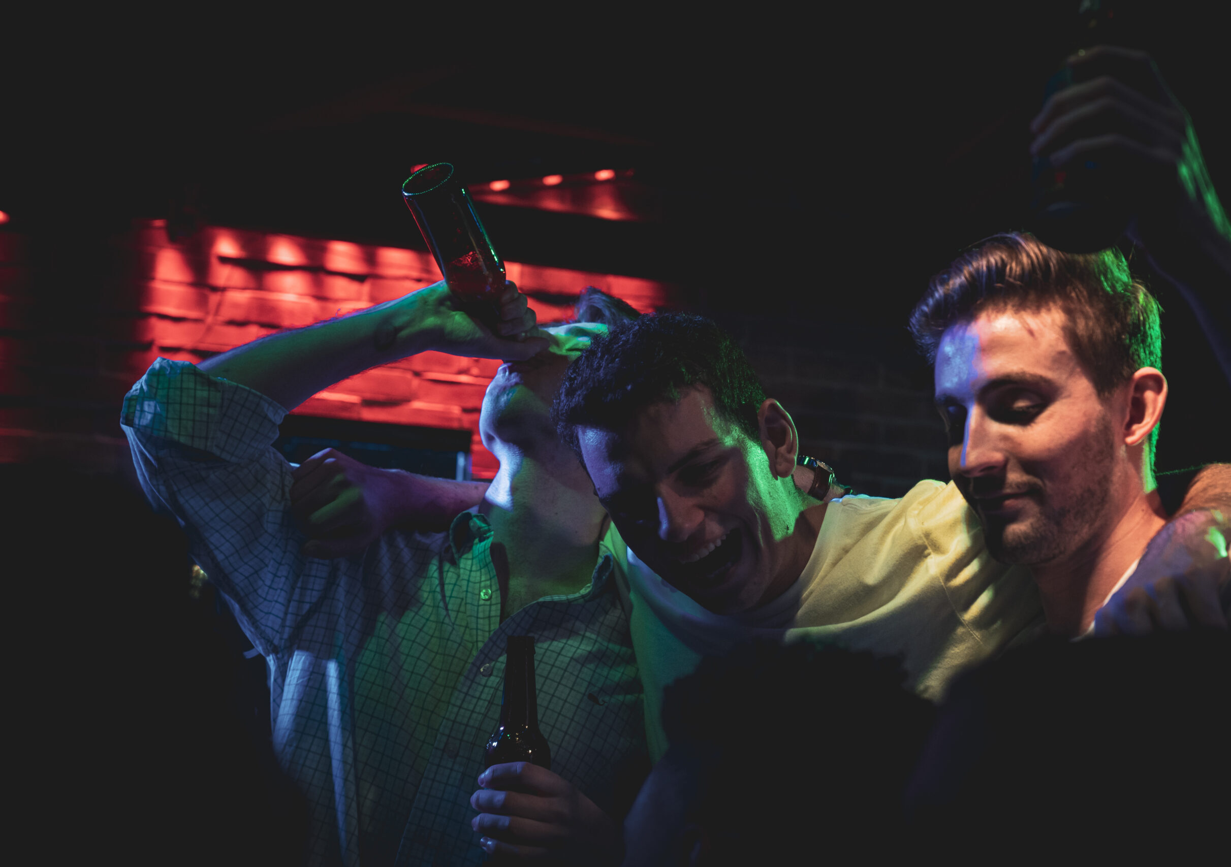 Men celebrating a Bachelor Party