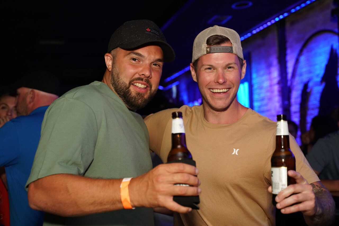 Men celebrating a bachelor party
