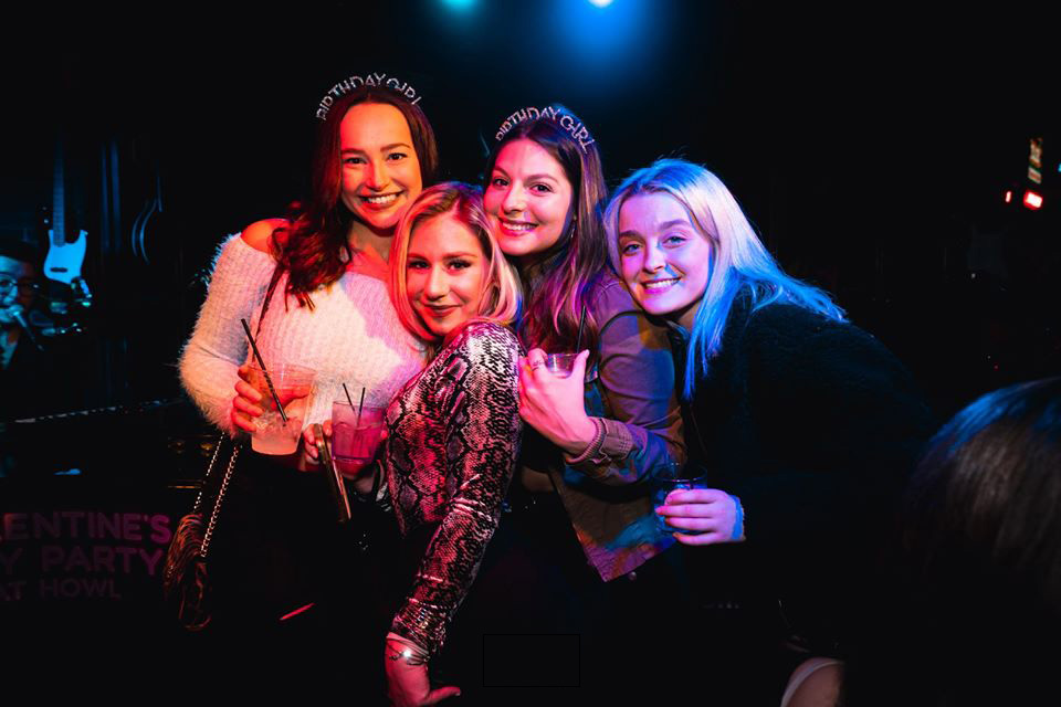 friends celebrating a birthday