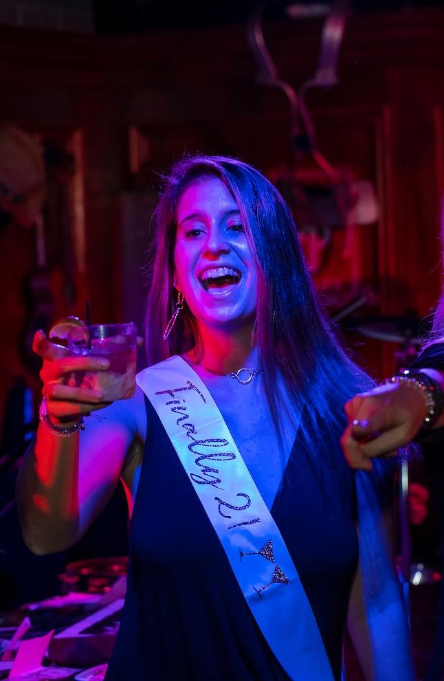 21st Birthday Girl with drink in hand