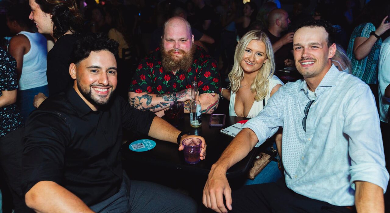Group of guests sitting at a table