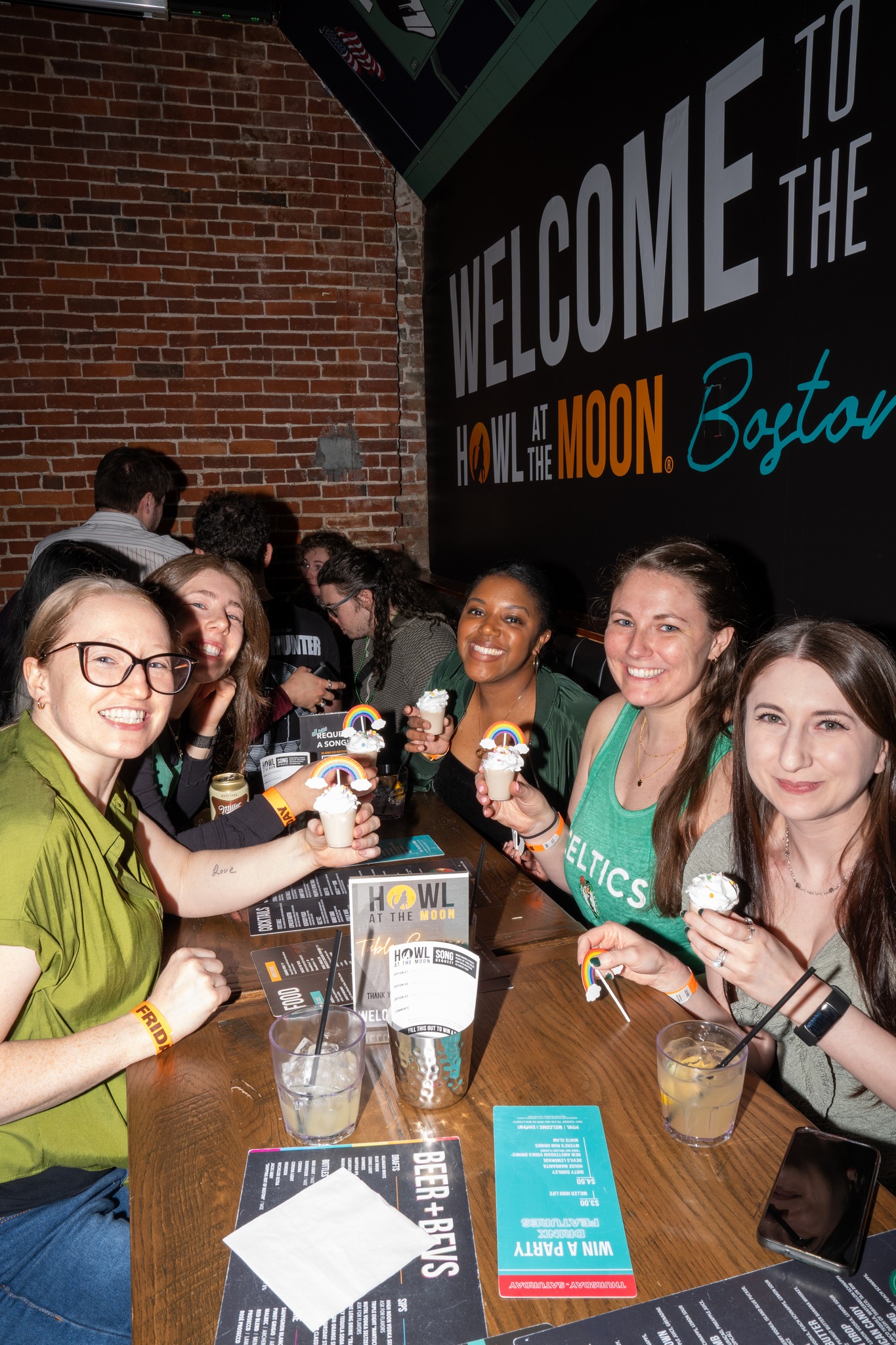 Howl at the Moon Boston Table Reservation with group of girls