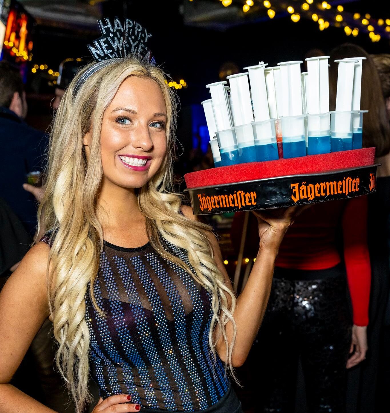 New year's eve shot girl