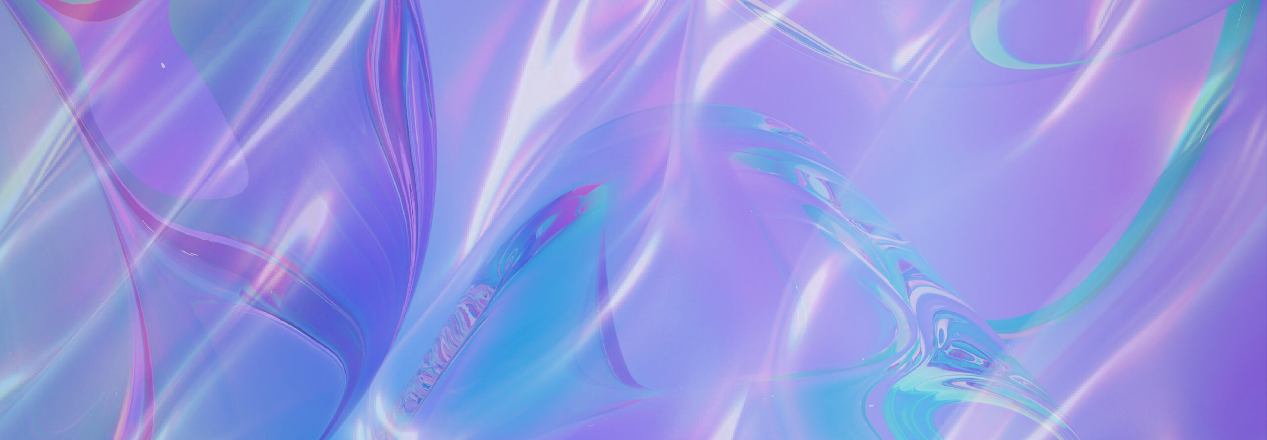Iridescent purple and blue abstract background graphic for a 2000’s Party event banner. 2000's Throwback Party.