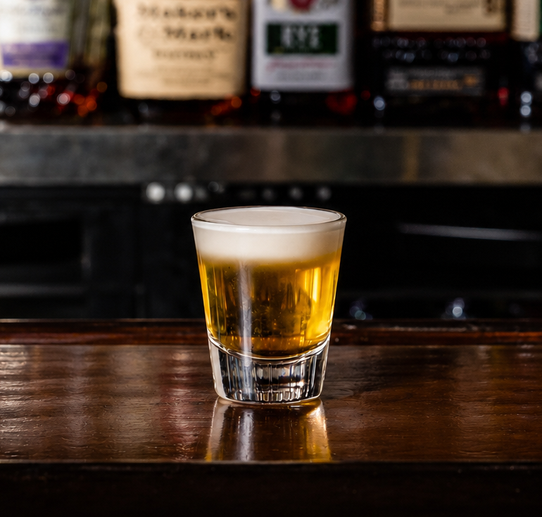 photo of the mini beer shot
